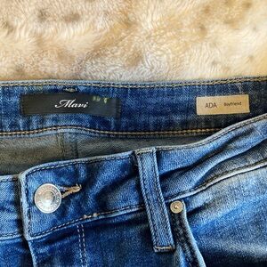 Mavi Ada Boyfriend Jeans in Blue Denim